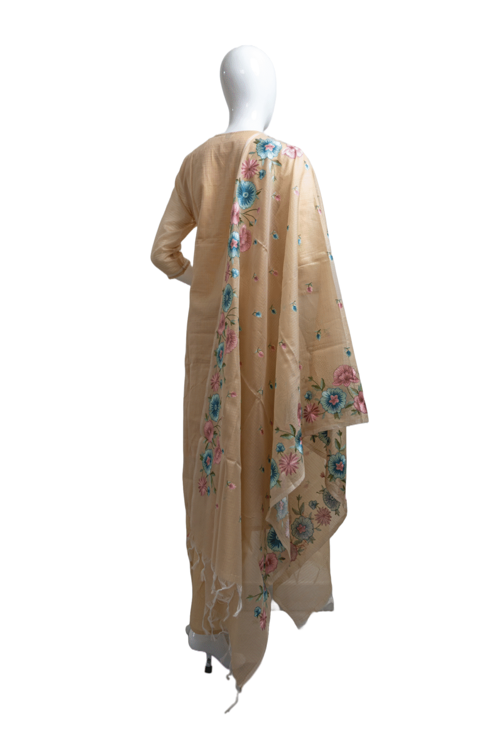 Kota Silk Fabric with Embroidery - Image 2