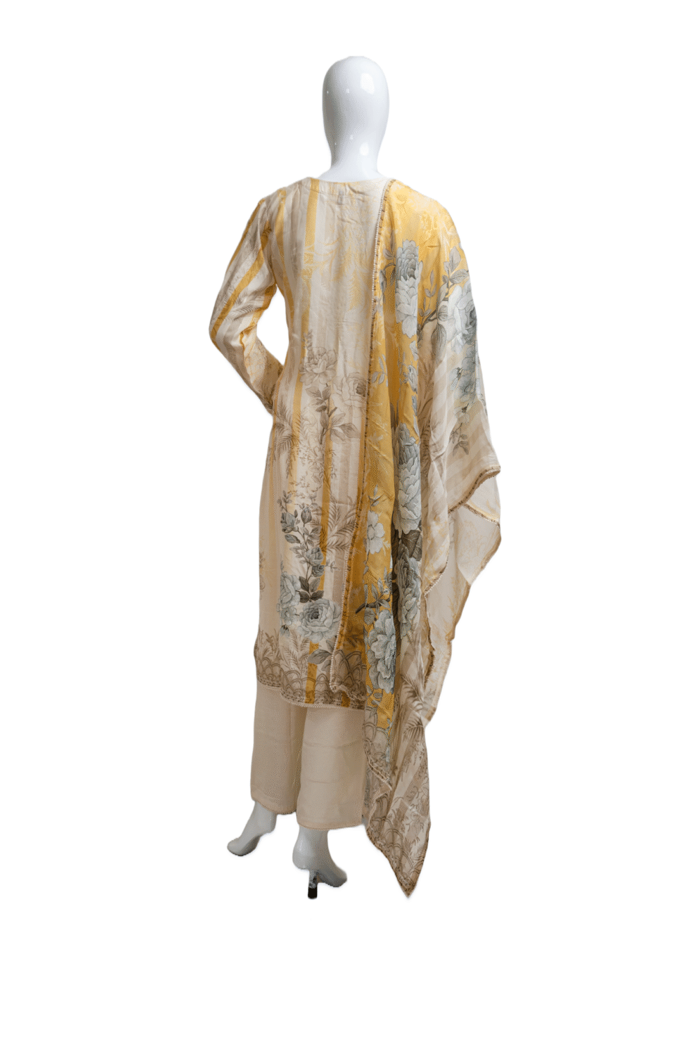 Russian Silk Fabric with Hand Embroidery - Image 2
