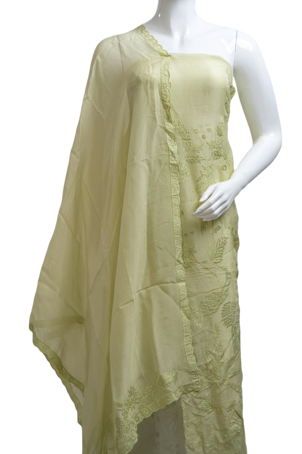 Pure Soft Organza Fabric with Embroidery
